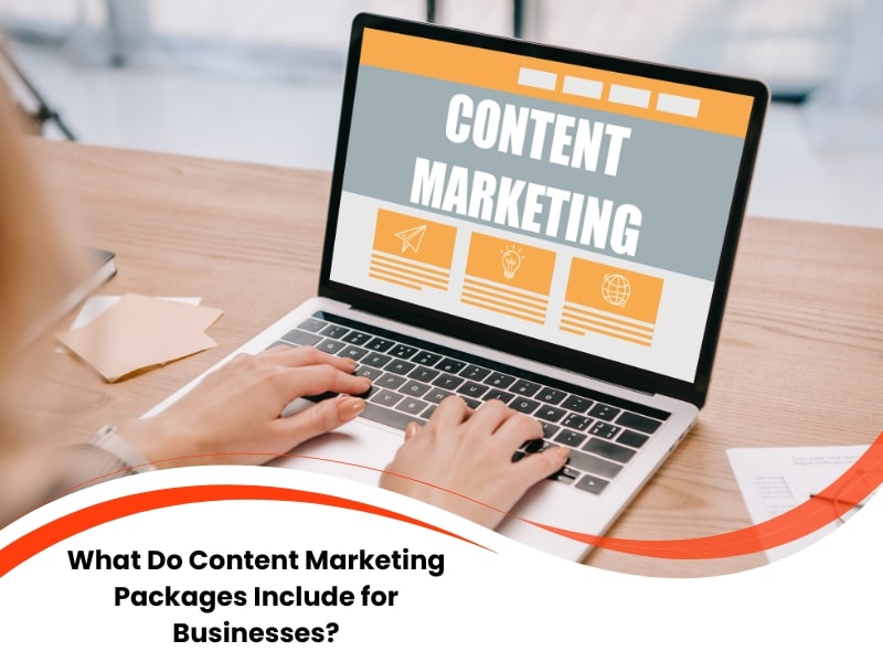Person using laptop displaying content marketing dashboard, symbolising structured and professional content marketing packages.