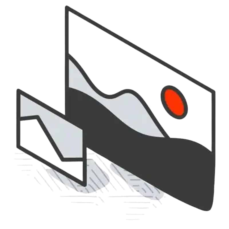 Illustration of two screens displaying simple graphics, representing Digital Signage in a modern visual format.