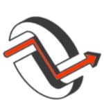 Illustrated circular graphic with a rising red arrow representing growth and visibility linked to Digital Signage.