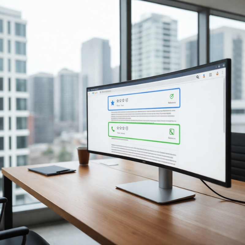 Illustration showing the difference between ranking on Google and being chosen by users in Australia.
