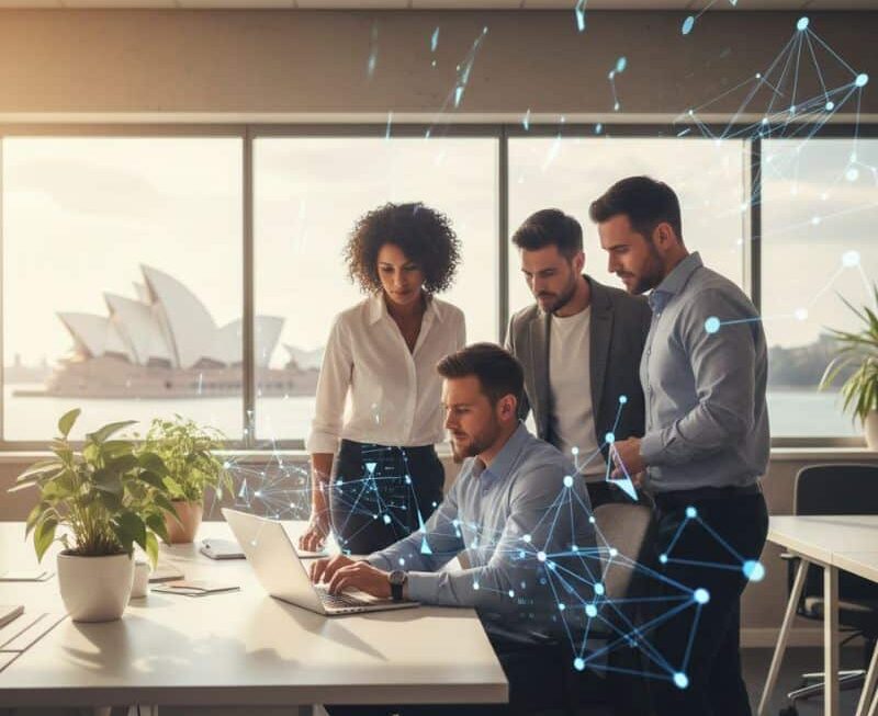 AI in marketing workflow for an Australian business with human oversight and automation