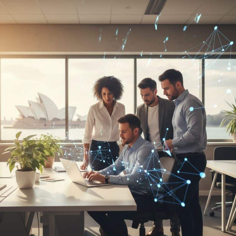 AI in marketing workflow for an Australian business with human oversight and automation