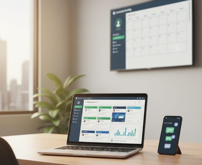 AI automation workflow improving sales consistency for an Australian business with CRM, SMS follow-up, and calendar booking