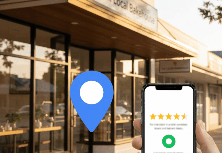 Australian small business using Google reviews to improve local SEO and earn more clicks and calls.