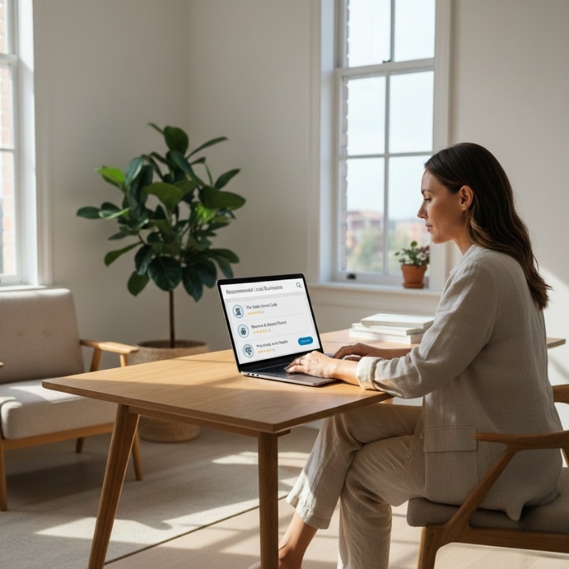 AI search recommendations showing how Australian businesses get chosen online