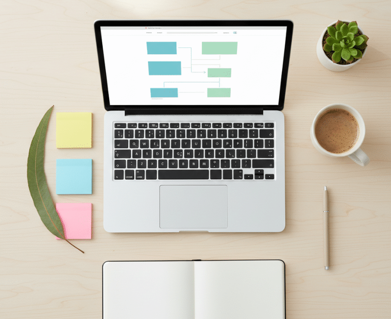 Website page structure diagram representing multi-service SEO strategy for Australian businesses.