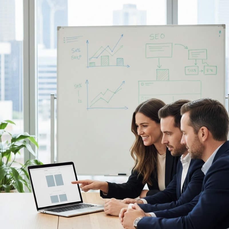 Australian team reviewing a website homepage to fix the most common SEO mistake.