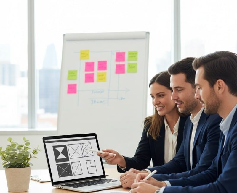 Australian team reviewing website copy to improve SEO clarity and customer conversions