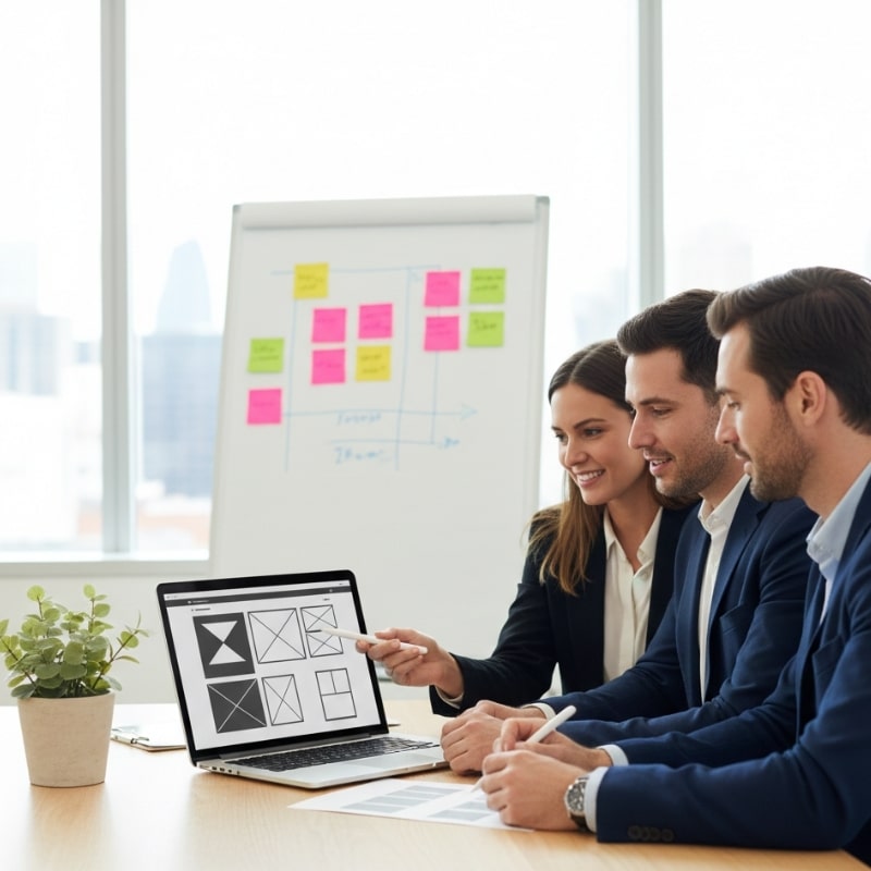 Australian team reviewing website copy to improve SEO clarity and customer conversions