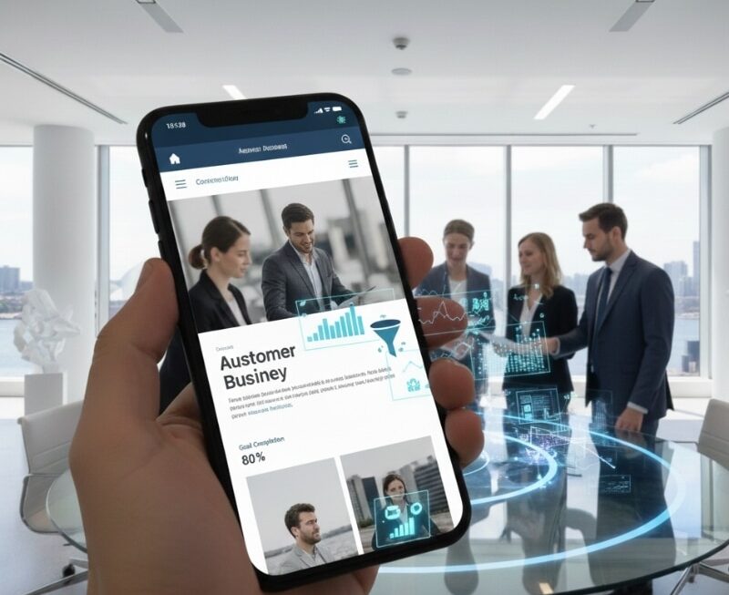 Fast website loading on mobile demonstrating improved conversions for Australian businesses