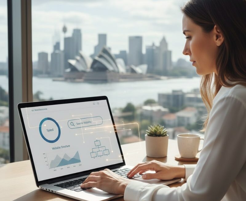 Australian business owner comparing whether their website needs SEO improvements or a full rebuild