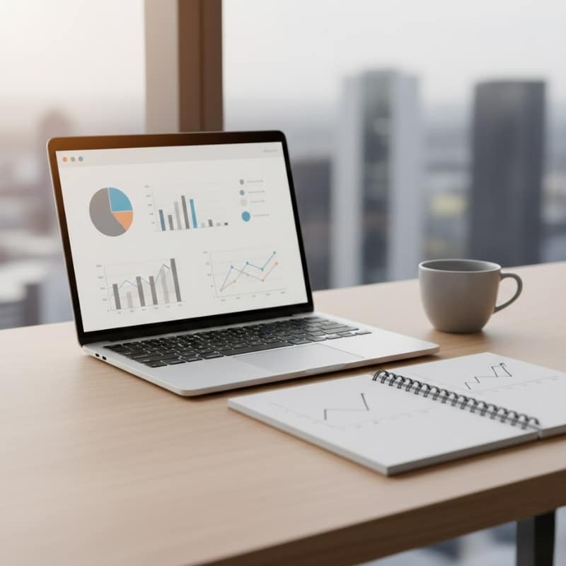 SEO KPI dashboard concept showing key performance metrics for Australian businesses