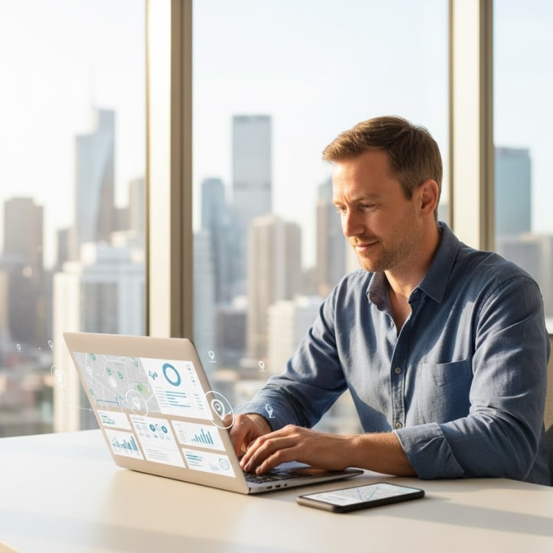 Australian business owner using Google Business Profile to generate calls and enquiries from Google Search and Maps.