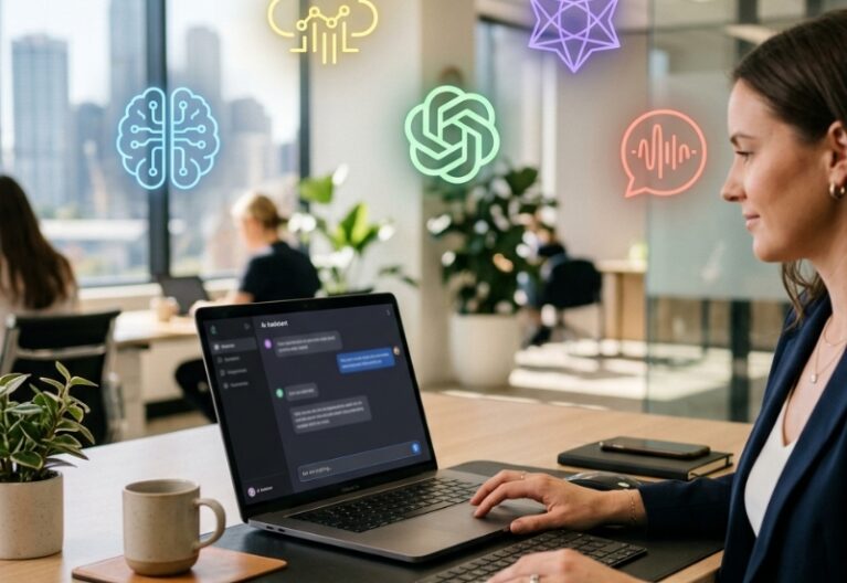 Comparison of AI tools for business tasks, showing multiple assistants supporting research, writing and productivity