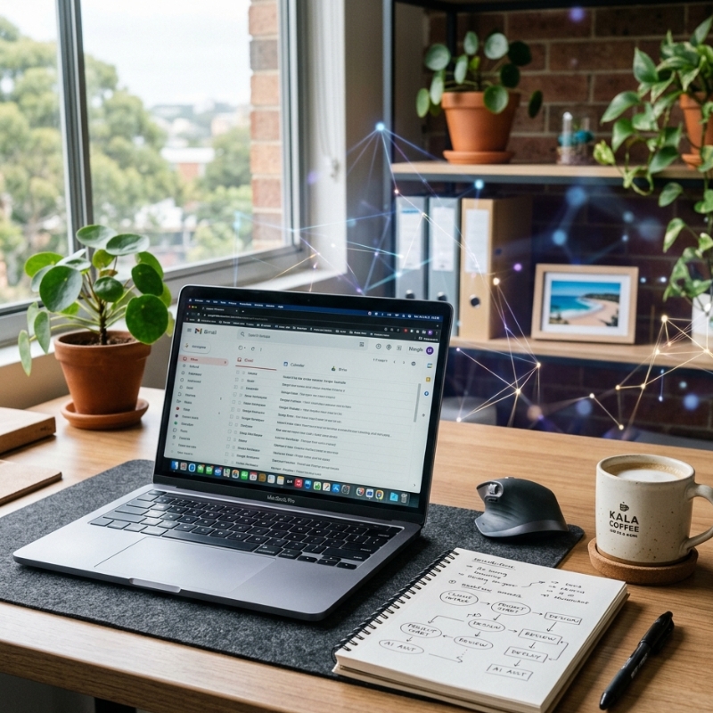 Team using Perplexity-style answer engine research to verify information in a business workflow in Australia