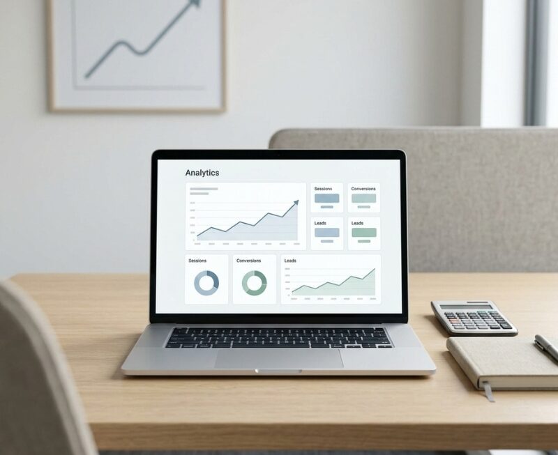 Lead generation cost analysis with business analytics dashboard and calculator