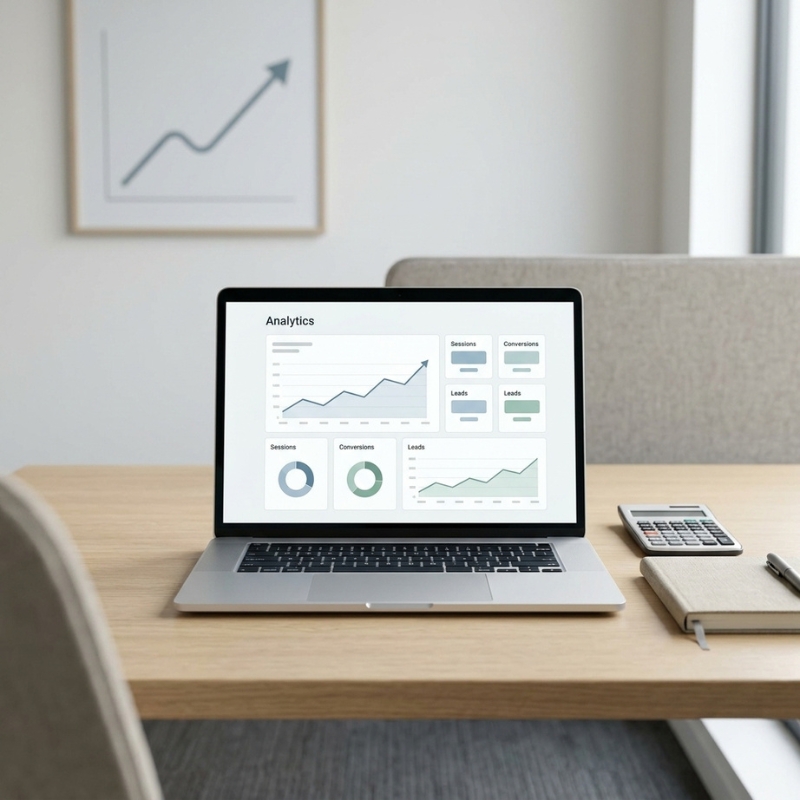 Lead generation cost analysis with business analytics dashboard and calculator